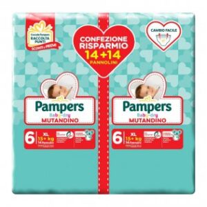 pampers baby dry mutandino doppio 6° X28