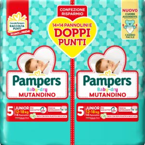 pampers baby dry mutandino doppio 5° X28