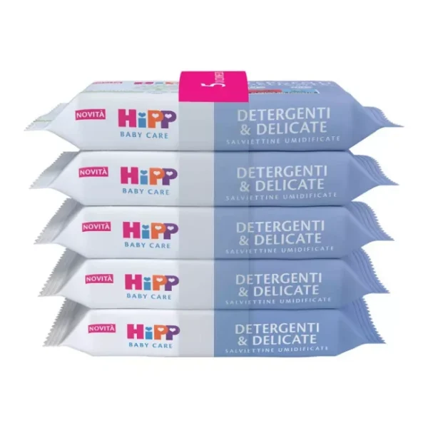 Hipp salviettine detergenti&delicate 5x48 pezzi