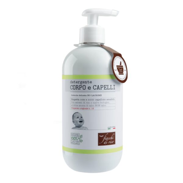 Fiocchi di riso Detergente corpo e capelli talco 400ml