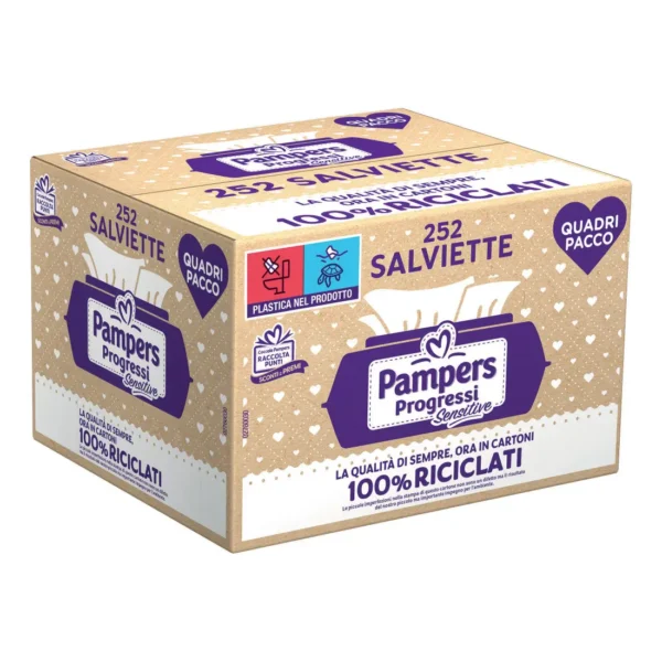 Pampers salviettine Progressi Sensitive 252 Pz PAMPERS