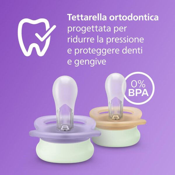 Avent succhietti Ultra Start Nighttime Soothers 0-2m - immagine 3