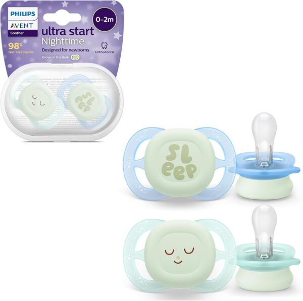 Avent succhietti Ultra Start Nighttime Soothers 0-2m - immagine 5
