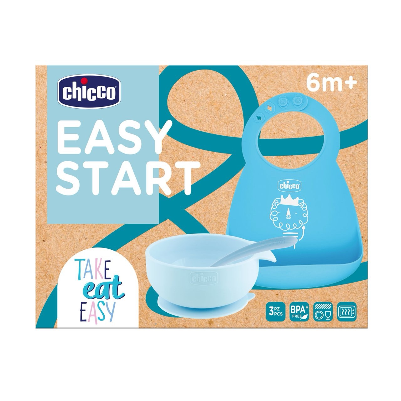 Chicco set pappa silicone
